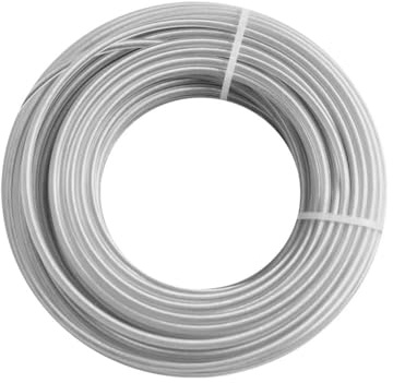 FRAOMHFW 2.0/2.4/2.7/3.0/4.0mm * 5/15m Fil d'acier Nylon Coupe Gazon Ligne Ronde débroussailleuse Coupe Corde débroussailleuse Fils Corde(4.0mm x 15m-1pc)