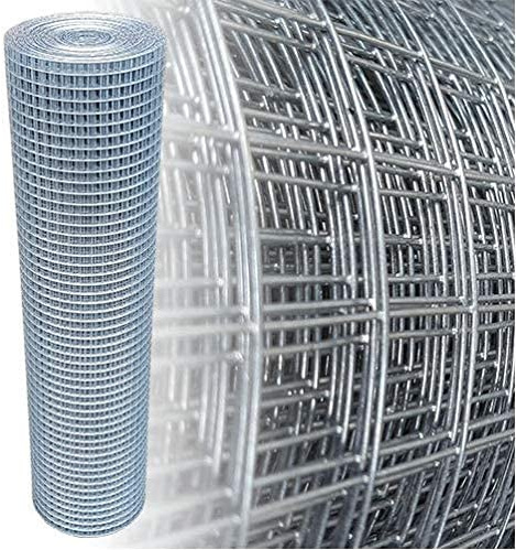 Garmix Volierendraht 19x19mm Maschendraht 4-Eck Verzinkt Drahtgitter (100cm x 25m, 1,00mm)