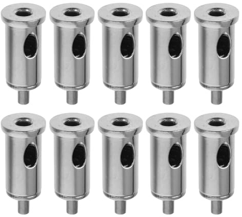 Amosfun 10stücke Drahtseilspanner Aus Edelstahl Seilklemme Für Kabelbefestigung Kabelklemmen Für Drahtseil Befestigungselement Für Spannkabel Drahtseilklemmen Für Lichter Und