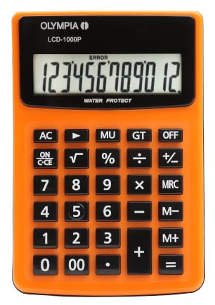 OLYMPIA Tischrechner LCD-1000P Staub- und wassergeschützt