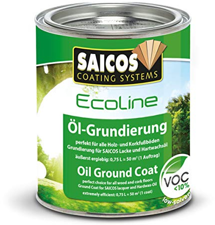 Saicos 3408 ECO 300 Ecoline Öl-Grundierung 0.75 l extra weiss