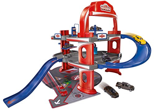 Majorette 212053743WOW - Spielzeuggarage, Urban Garage mit 1 Auto, Mehrfarbig