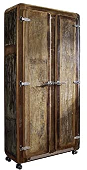 Holz Eisen Altholz Massivmöbel Schrank Industrial-Stil Massivholz Möbel lackiert Freezy #38