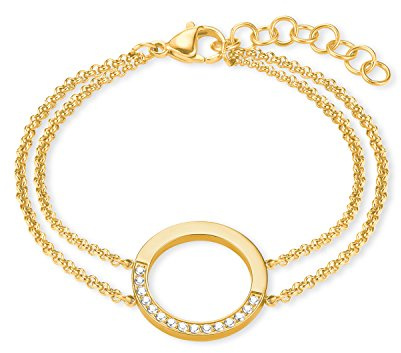 s.Oliver Damen-Kettenarmband Edelstahl zirkonia 2021069
