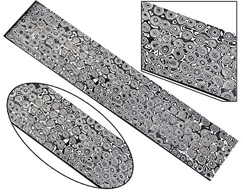 Damascus steel Bar, Billet, for knife, tool making .Rain Drop Pattern. 2127