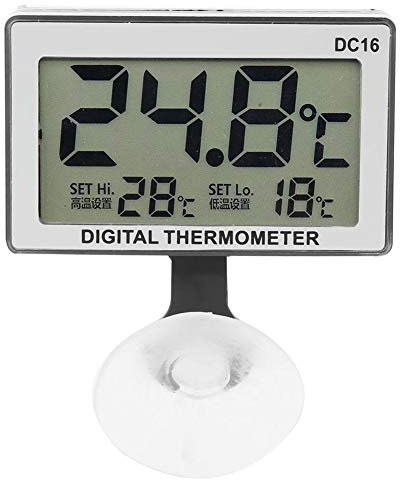 Suction Cup Design Water Thermometer, Wireless Fish Tank Thermometer, Measuring Fish Tank Temperature for Measuring Water Temperature Aquarium Fish Tank