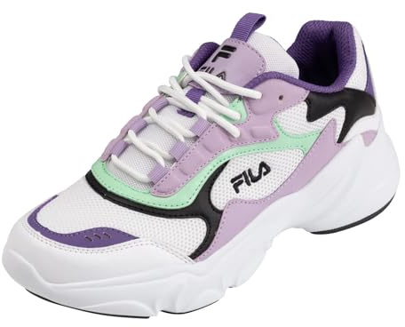 FILA dam Sneaker collene cb wmn, Vit fair orkidé, 41 EU Smal