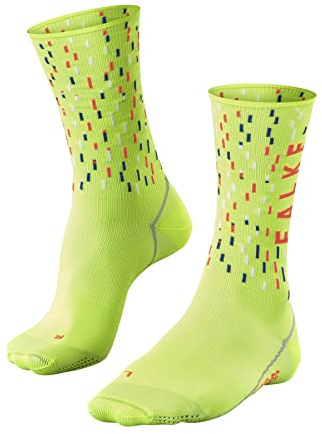 FALKE Unisex Fahrradsocken BC Impulse Peloton U So Funktionsmaterial antiblasen 1 Paar, Gelb Lightning 1690, 46-48