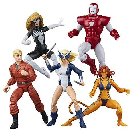 Hasbro Marvel Legends Series The West Coast Avengers, 5er-Pack Marvel Legends Action-Figuren (15 cm) zu den Comics