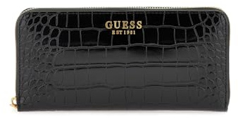 Guess Women Laurel SLG Large Zip Around Bag, Schwarz
