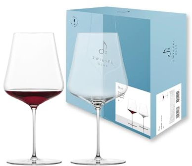 Zwiesel Glas Copas de vino tinto de color burdeos Duo (juego de 2 unidades), para vino tinto, apto para lavavajillas, cristal Tritán (número de referencia 123471)