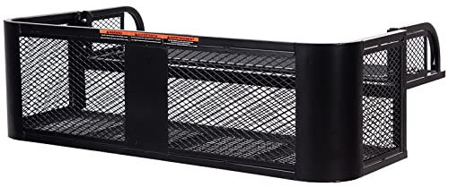 GOPLUS Panier de Chargement Arrière pour VTT, Panier de Rack pour Voiture Tout Terrain avec Cadre en Acier en Maille et Capacité de Charge de 25KG, 104x67x32cm