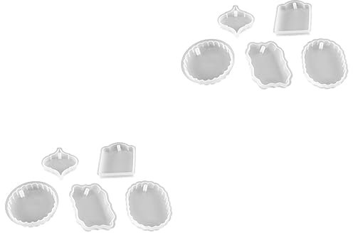 Operitacx 10piezas Moldes De Silicona Para Joyas y Adornos Diy Moldes Para Colgantes y Decoraciones Para Manualidades Epóxido Óvalo