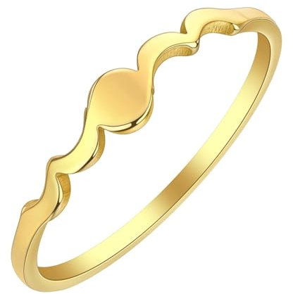 Sopodbacker Rings Ring Ringe Damen Bijouterie Herren Einfacher Mondphasenring Für Frauen Männer Sternbild Astronomie Gold