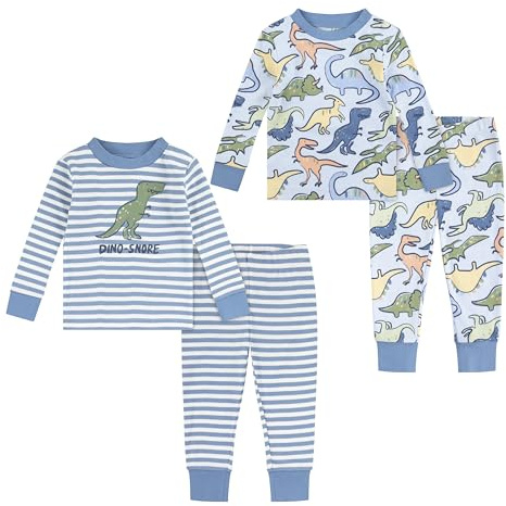 Huggies Little Hugs pyjamas för pojkar, Blå/grön, 4 år