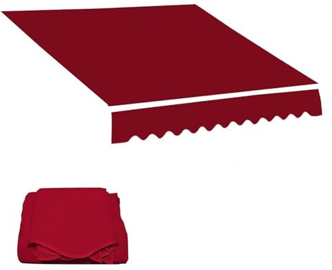 Wasserabweisend Markisestoff(ohne Rahmen), Markise Canvas, Premium Markisenstoff, Wasserdicht UV Schutz, Außen Markisenstoff Wasserdicht, 2/3/4/5m Sonnenschutzdach Für Einziehbare Markisen(2.5x1.5m(8.