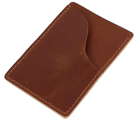 SHINEOFI Business Card Holder Wallet Multifunktionell Resedokumenthållare med Flera Fack för Pass Id Kreditkort Stilig Hållbar Kortförvaring i Brunt