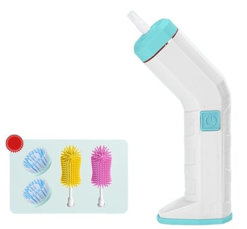 KRXSOBNV 电动擦鞋机非常适合在家庭、办公室以及银行、酒店等公, can brush the inside and outside of shoes, handheld shoe washing machine artifact, portable and rechargeable Electric Shoe Poli,Electric Shoe Shine Machine(White)