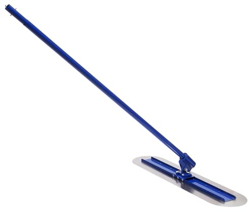 Herramienta esparcidora de hormigón de acero resistente, espátula ajustable de 3 asas para acabado suave de cemento y hormigón en obras de construcción, equipo de alisado de suelos