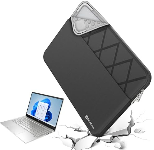 Smatree Laptop Sleeve for 16 inch HP Pavilion Plus Laptop 16-ab0010nr/16t-ab000, Case with Accessory Pocket, YKK Zipper, Patented Super-Corner Design(E639)