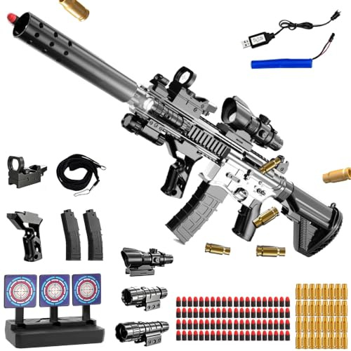 Leksakspistol, skumblaster, mjuk skumkulspets-leksak, mjuk skumkulleksak, pistol leksakspistol, säkerhetsträning eller lek, för 14+