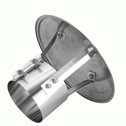 300.0mm Chapeau Chinois Cheminée Couvercle de Cheminée Hotte D'aération de Toit pour Tuyaux de Poêle Conduit Résistant aux Intempéries(150.0mm/5.9in)