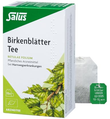 Salus - Birkenblätter Tee - 1x 15 Filterbeutel (30 g) - Arzneitee - Betulae folium - pflanzliches Arzneimittel bei Harnwegserkrankungen - bio