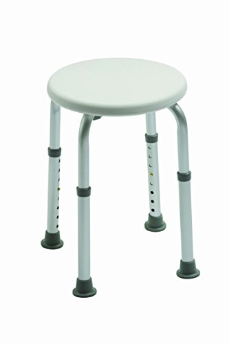 Drive Medical 12004KDR - Sgabello da doccia, forma rotonda, regolabile