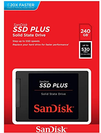 SanDisk SSD PLUS 240 GB up to 520 MB/s Sata III 2.5 inch Internal SSD