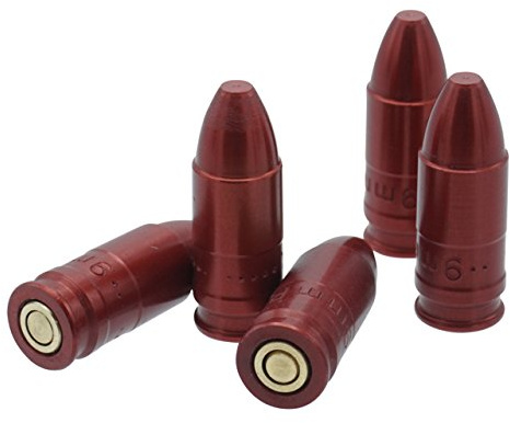 WPW Pufferpatronen Kaliber 9 mm para / 9 x 19/9 mm Luger Aluminium eloxiert - 5 Stück