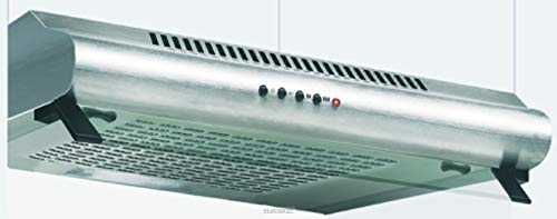 Glem GHC931IX hotte 235 m³/h Encastrée Acier inoxydable C - Hottes (235 m³/h, Conduit, E, D, E, 65 dB)