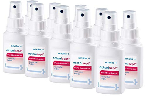 10x 50 ml Schülke Octenisept® Wund Desinfektion Antiseptikum Wundbehandlung, schmerzfrei