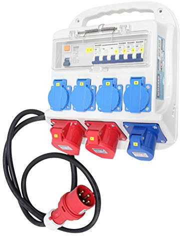 Three-Phase Distribution Box with Circuit Breaker - 89180