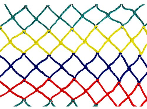 SSCYHT Farbe Kindersicherheitsnetz, Baby Absturzsicherungsnetz, Balkon Patio und Geländer Treppennetz im Freien, bruchsicheres Kindergarten dekorative, hängende Dekoration 8mm,6cm,5 * 2M(16 * 7ft)