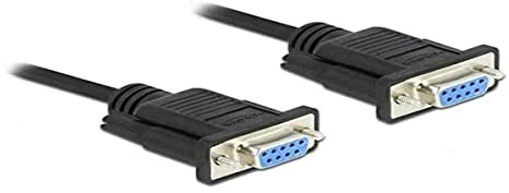 Delock Seriell Kabel RS-232 Sub-D9 Buchse zu Buchse Nullmodem mit 10 m