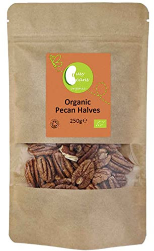 Organic Pecan Halves - Certified Organic - by Busy Beans Organic (250g)