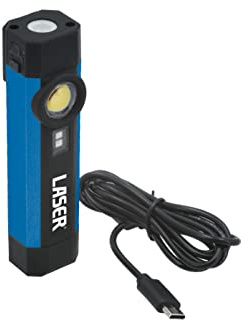 Laser 8598 aluminium uppladdningsbar mini ficklampa med UV