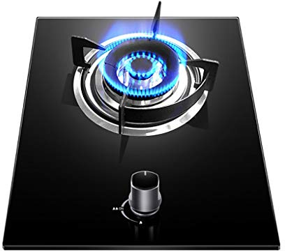 Desktop/Embedded Single Cooker Gas Cooktop,4.5Kw Lpg/Ng Dual Fuel Stove Gas Stove,Crystal Glass Plate Easy To Clean (C NG) (B LPG)