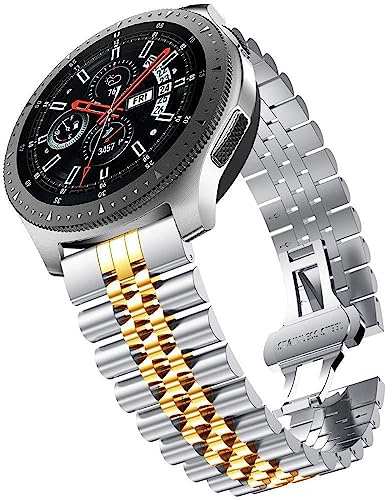Niziruoup Uhrenarmbänder Edelstahl 20mm 22mm mit Schnellverschluss Jubilee Armband Prämie Matt Polierte Metall Edelstahlarmband Klassisch Ersatzarmbänder Ersatz Band für Damen und Herren