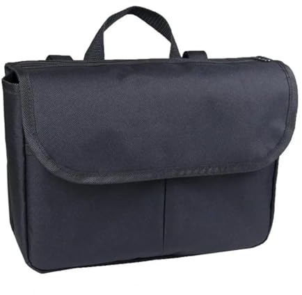 Aufbewahrungstasche, 3 Fächer, großes Fassungsvermögen, wasserdicht, dick, organisierend, Oxford-Stoff, stabiler Griff, seitliche Rollstuhltasche, Zubehör Rollstuhlaufbewahrungstasche ( Color : Black