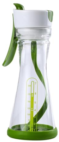 Gralara Botella para de ensalada, mezclador Manual de para ensalada, práctico contenedor de taza mezcladora de 200ml para fiestas de oficina,