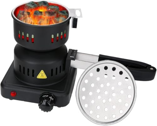 Máquina Para Quemar Carbón, Estufa Eléctrica De 1000 W, Arrancador De Carbón De Coco, Arrancador De Carbón Multiusos, Estufa De Carbón Para Barbacoa Sin Humo, Estufa De Viento, Quemador De Carbón