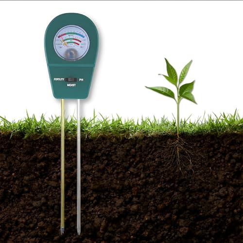 FGXY Misuratore di Umidità del Suolo, Misuratore Ph del Suolo 3 in 1, Rilevamento Umidità Tester, Misuratore Umidità Terreno, Utilizzato Per i Giardini, La Piantagione Della Serra, i Frutteti, Ecc