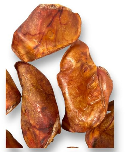 XXL Getrocknete Schweineohren, 1 kg, Kauartikel für Hunde, aus Deutscher Herstellung