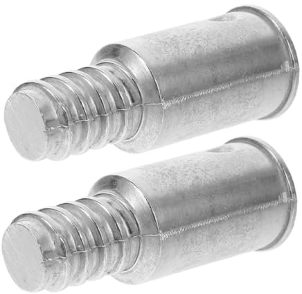 IWOWHERO Threaded Handle Replacement Tips Metal Adapter 2pcs 20.4mm Aluminum Alloy Threaded End Compatible with Mop Broom Poles for Cleaning Tools Replacement in Household and Industrial Use