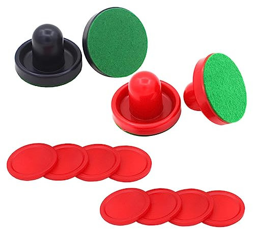 Parliky 16stücke Air Hockey Pucks Ersatz Für Spieltische Torhüter Header Kit Air Hockey Zubehör Rot Und Dunkelblau Mit Und Für Und Schläger