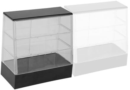 JOINPAYA 2stücke Mini-kuchenschrank Mit Vitrine Für Puppenhausmöbel Miniatur-konditoreischrank Als Landschaftsmodelle Dekoration Puppenhaus Layout Requisite Filigrane Kuchenmodelle Im