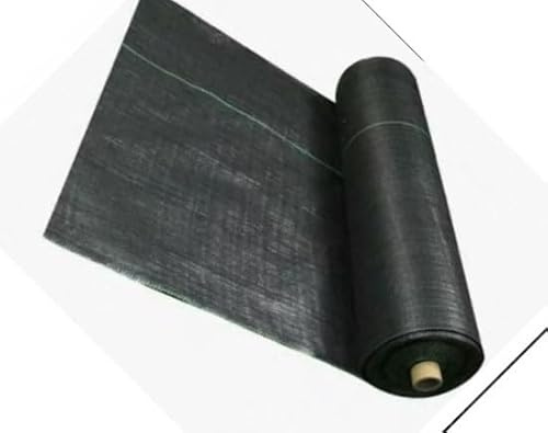Heavy Duty Weed Barrier Fabric - Ground Cover Membrane for Vegetable Gardens, 90gsm Polypropylene Weed Control Cloth(0.6mx80m)