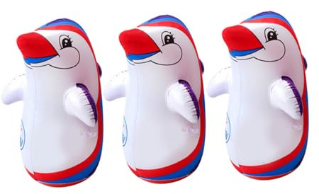 GATHINESS 3 Stück Aufblasbare Pinguin Spielzeuge aus PVC mit Ventilationsfunktion Kreatives Cartoon Wackelspielzeug für Männer im Outdoor Bereich