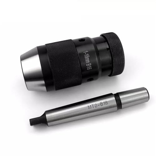 Keyless B16 1-16mm Lathe Drill Chuck MT2-B16 Arbor Self Tightening HT2942 Wear Resistance